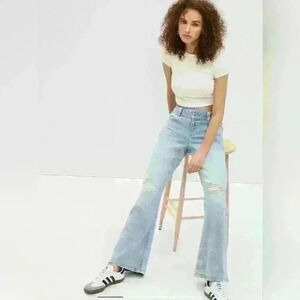 PROJECT GAP Low  Rise Y2K Flare Jeans with Washwell